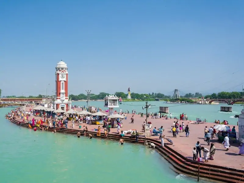 Evening Ganga Aarti at Har Ki Pauri included in Haridwar tour packages
