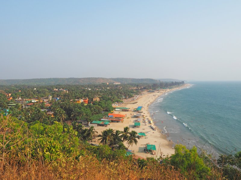 Beautiful beach view from customized Goa Tour Packages with price options