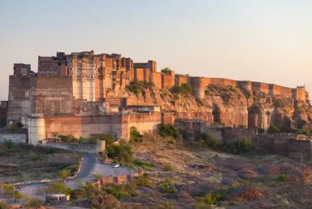 Historic view of Mehrangarh Fort during the Jodhpur Weekend Getaway tour package